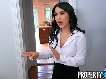 PropertySex: Watch this petite Asian real estate agent seduce her big client with her luscious curves and alluring eyes
