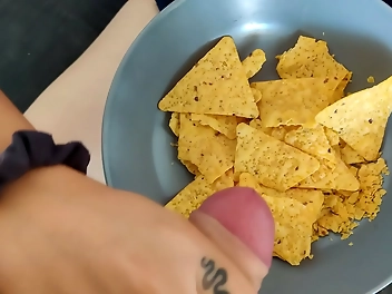 Satisfy Your Hunger with this Enticing Sperm Sauce for Your Nachos!