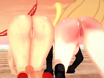 JAV Porn: Creamy Cynthia and Sizzling Flannery s Threesome Adventure - A Fappable Treat for Your Eyes!