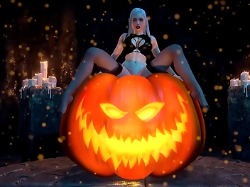 JAV Porn Video: A Treat For The Pumpkin King - Luscious Sweet Enchantress Amira Makes You Sweat!