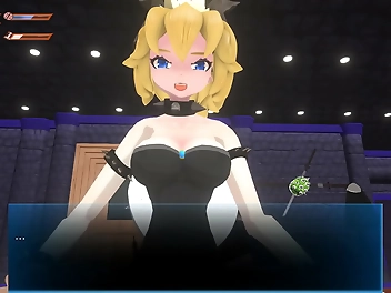 Indulge in Bowsette FEET SPANKING FEST on HOT JAV VIDEO