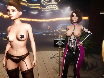 JAV porn playground gets hotter with luscious Lesbian sluts strapon training in GTA5 parody