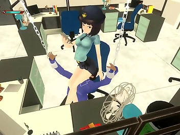 JAV MILF Superiority: Femdom University Police Station - Irresistible Domination