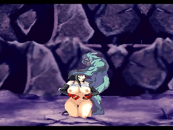 JAV Queen Axe Extreme PornPlay - Tifa from Final Fantasy 7 Fucked by Orcs with a Creampie in Hentai Game Ep1