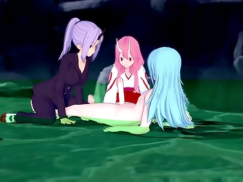JAV Superstar Shuna and Passionate Enchantress Shion Soak in the Steamy Hot Springs
