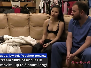 JAV Enchantress Raya Pham Gets Humiliating Gyno Exam by Doctor in Tampa University Entrance Physical