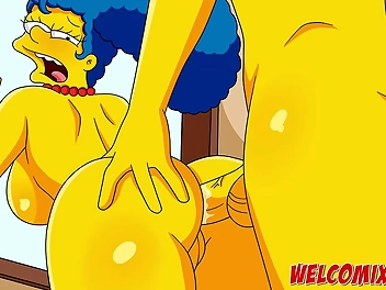 Busty MILF Daphne Does It All for Your Pleasure in The Simptoons Wild Birthday Bash!