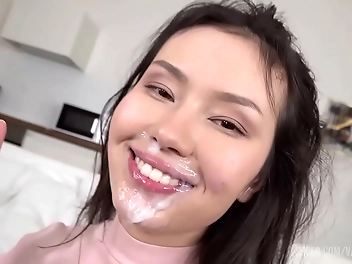 Ravishing New JAV Teen Amelia Li Gapes for Big Anal Non-Stop Fuck