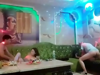 Getting Luscious with a Kinky Chinese KTV Group Sex Scene! Sluts Sitting Pretty for Your Viewing Pleasure!
