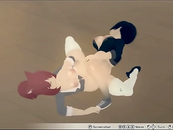 Lesbian Hotness in Candy Kingdom: Watch Hentai Game Ep1 in HotGlue PornPlay