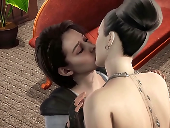 Luscious Jill Valentine and Alluring Excella s Romantic Sex