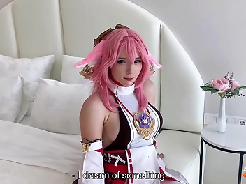 Relish in the Seductive Lusciousness of Yae Miko: A JAV Masterpiece of Facesitting Deepthroat and Rough Fucks